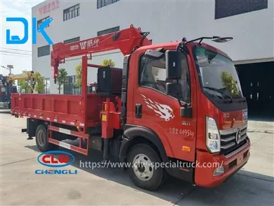 Weishen 5-tuj 4-section Boom Truck Crane|3.6m Wheelbase